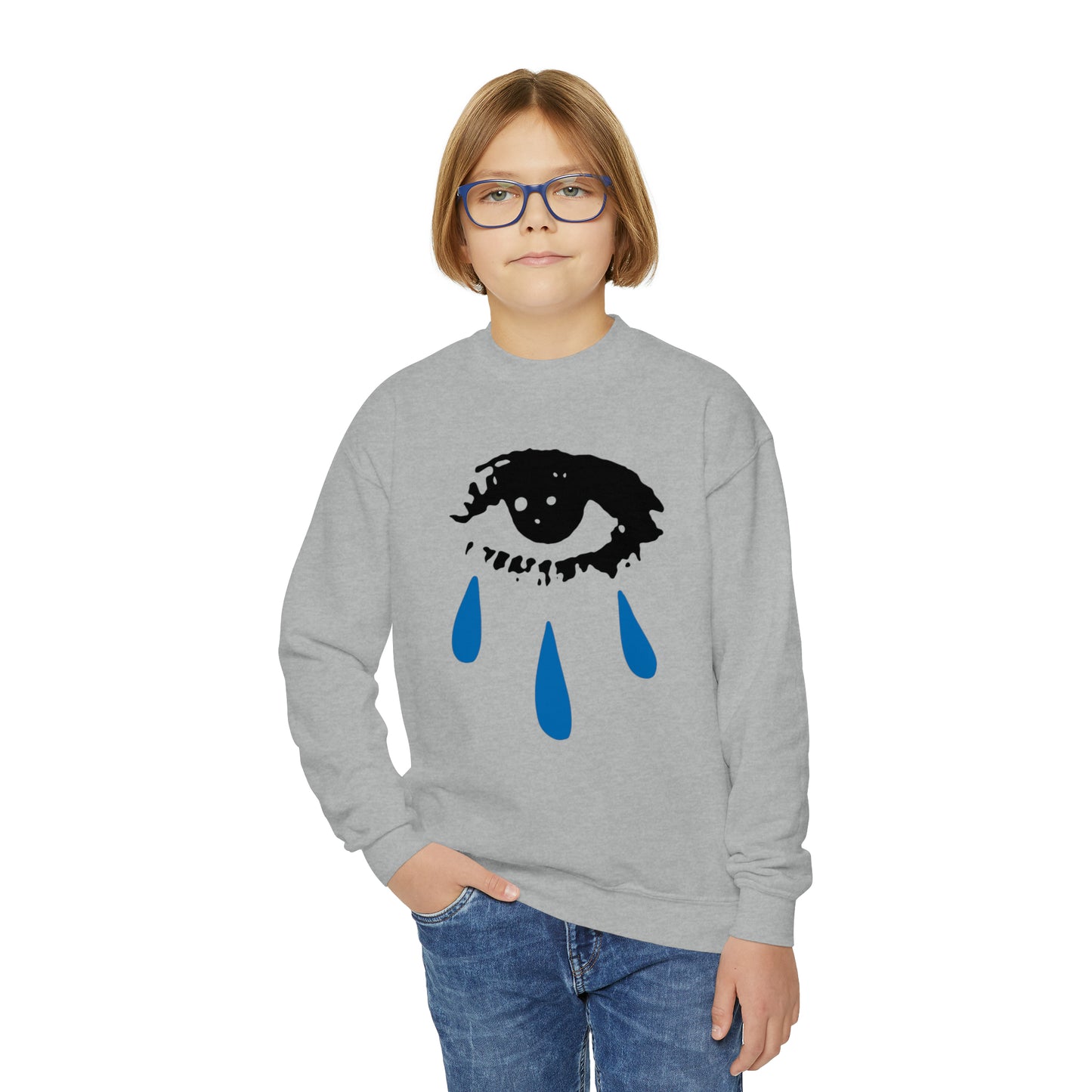 Kids Betty Davis Cries Crewneck Sweatshirt