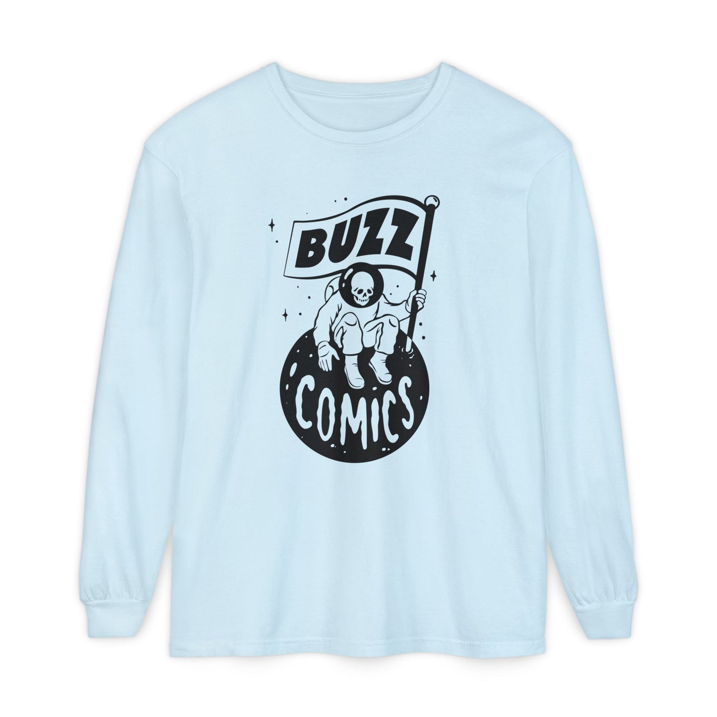 Buzz Comics Long Sleeve Tee - Black logo
