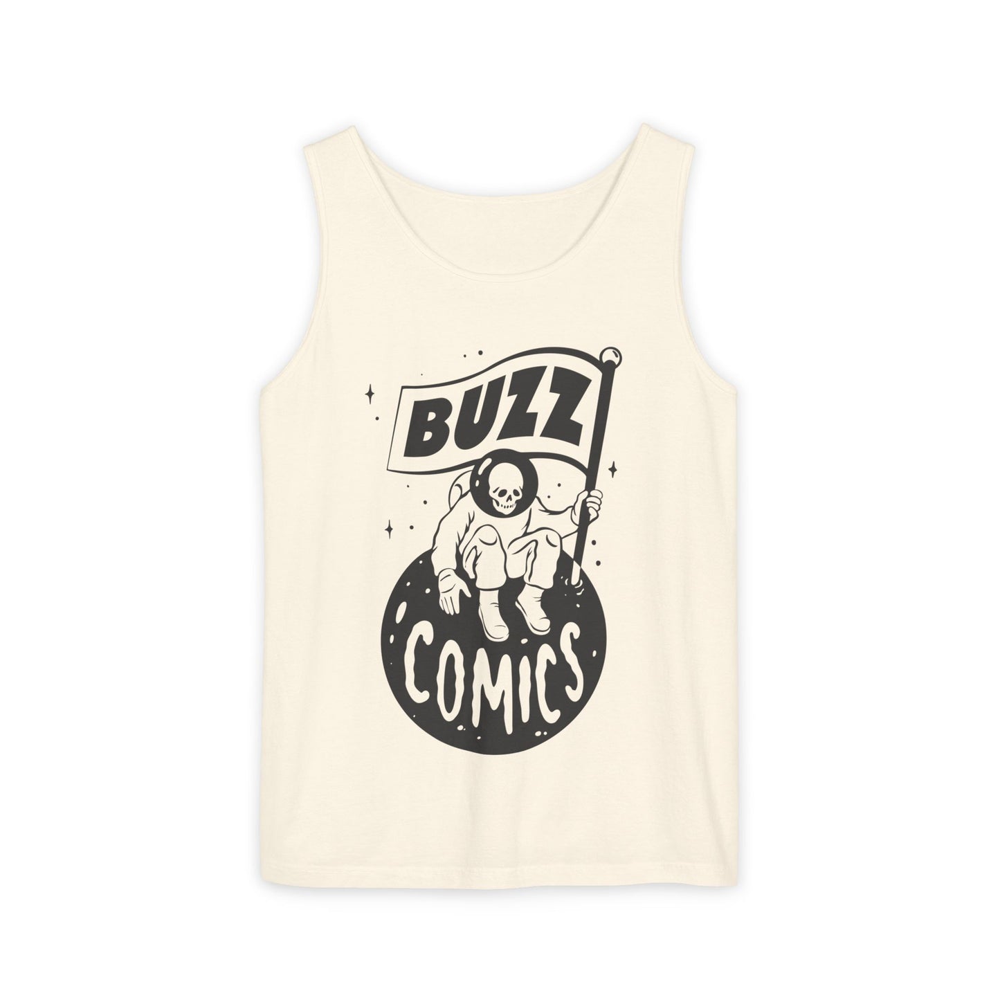 Buzz Comics Unisex Tank Top - Black Logo