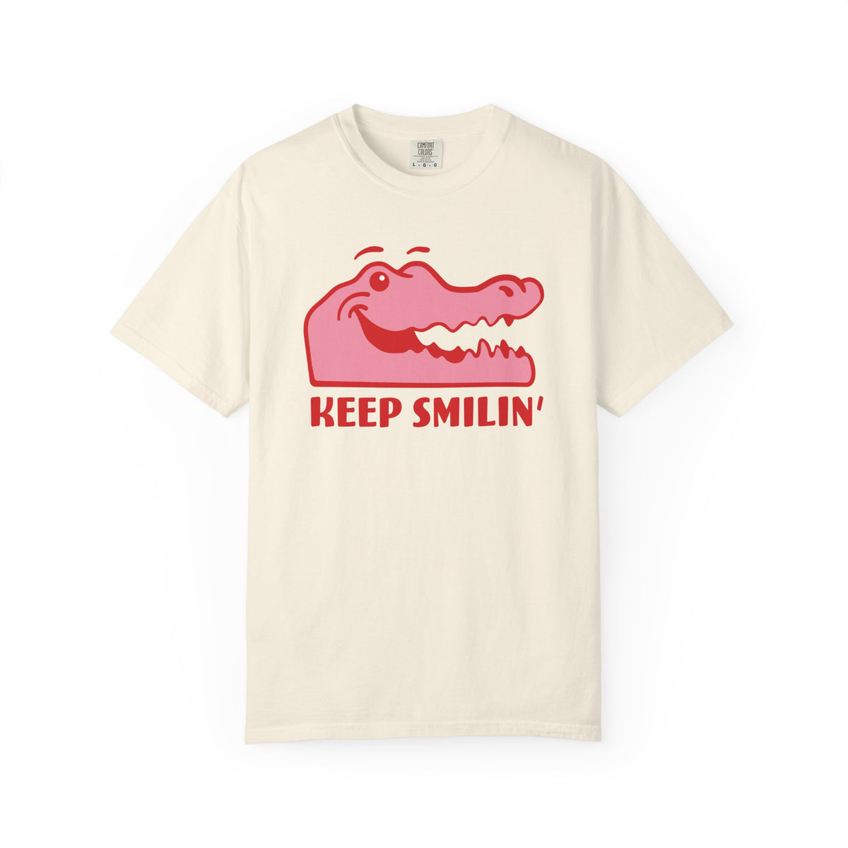 Keep Smilin' Gator Tee (Pink Variant)