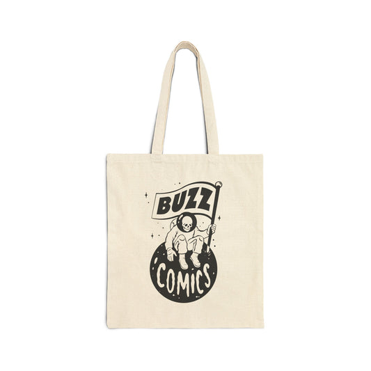 Buzz Comics Cotton Canvas Tote Bag - Natural