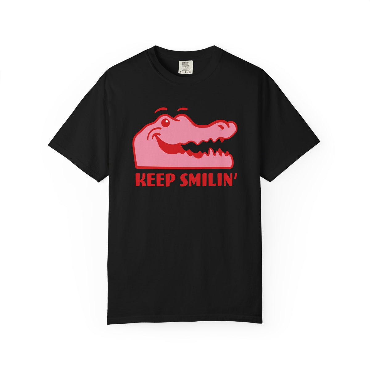 Keep Smilin' Gator Tee (Pink Variant)