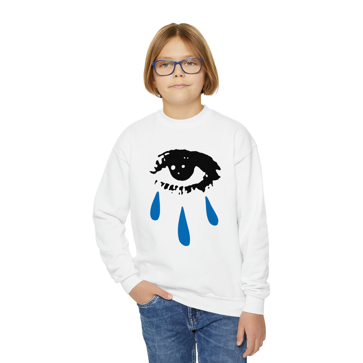 Kids Betty Davis Cries Crewneck Sweatshirt