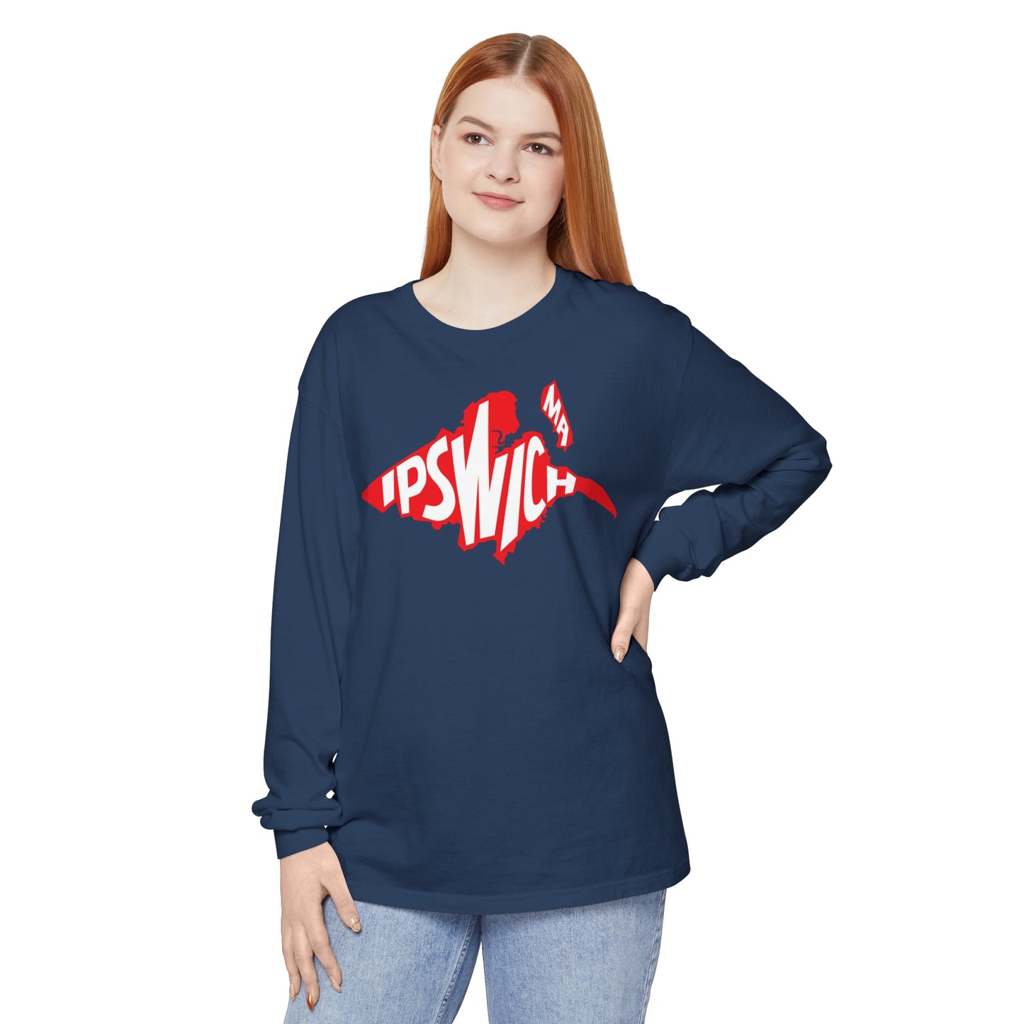 Ipswich Map Long Sleeve
