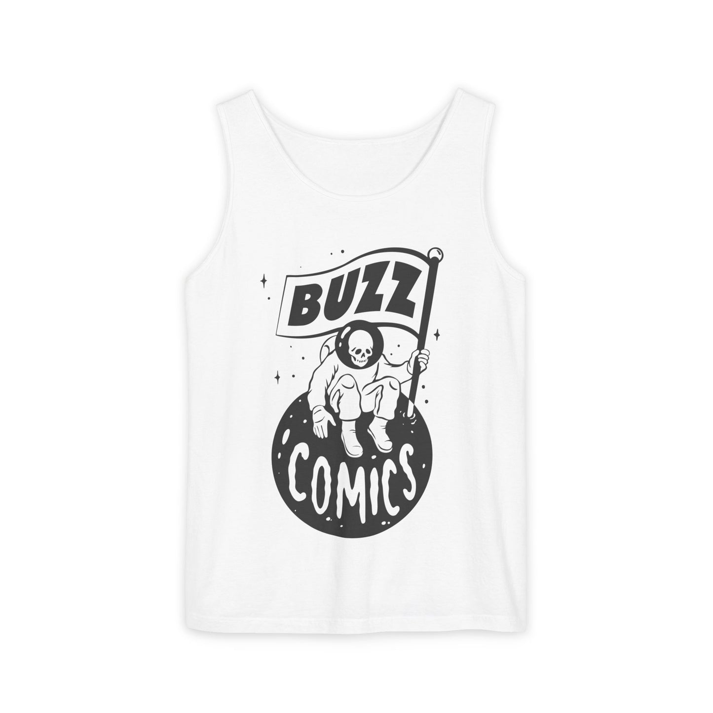 Buzz Comics Unisex Tank Top - Black Logo